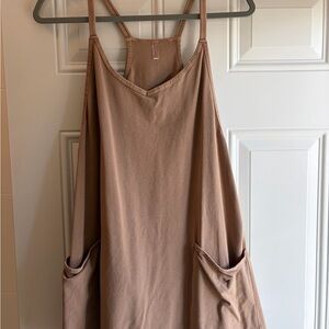FP Movement by Free People Mini Dress in Dusty Rose Tan